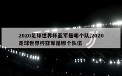 2020足球世界杯亚军是哪个队,2020足球世界杯亚军是哪个队伍